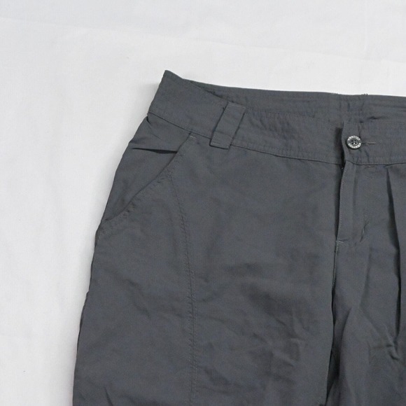 Columbia 8 Gray Ripstop Outdoor Hiking Cargo Camping Capri Pants - Picture 2 of 7